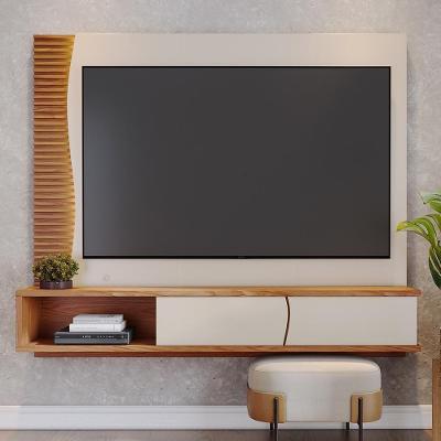 Painel para TV Egeu 65" 179CM MDF-MDP com LED Off White Colibri Móveis