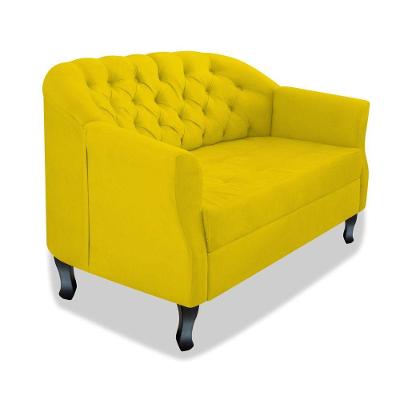 Namoradeira Julia A02 Suede - Adj Decor Cor Amarelo