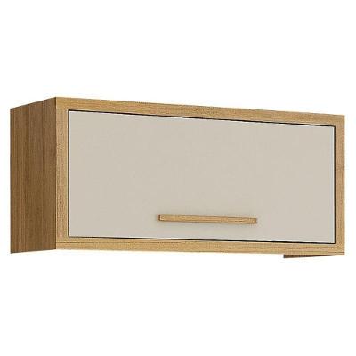 Armário Aéreo Torino 1 Porta com Prateleira MDP-MDF 80cm Cinamomo Off White