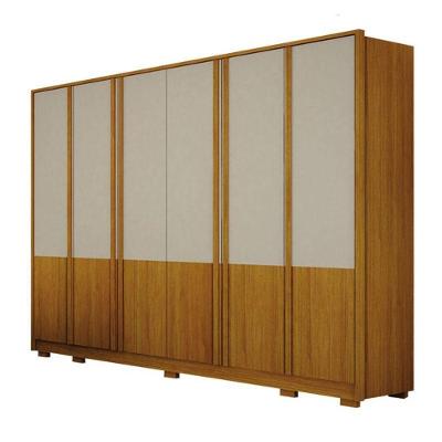 Guarda Roupa Casal Urban 6 Portas Cinamomo Off White - Leifer