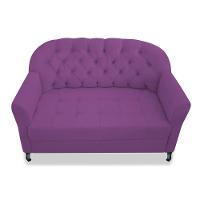 Namoradeira Julia A02 Suede - Doce Sonho Móveis Cor Roxo - 2