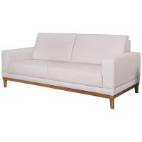 Sofa 2 Lugares 145 Cm Crons Linho Bege Vazzano Bege - 1