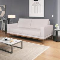 Sofa 2 Lugares 145 Cm Crons Linho Bege Vazzano Bege - 5