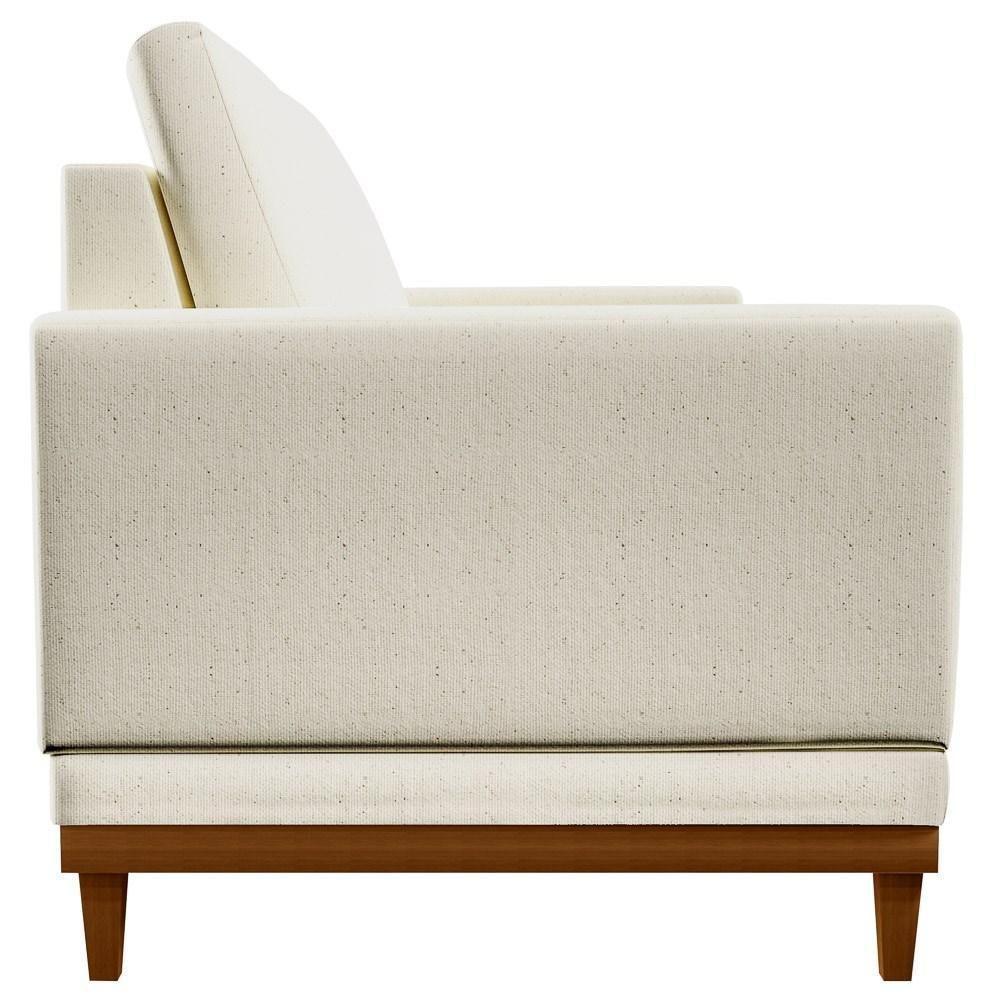 Sofa 2 Lugares 145 Cm Crons Linho Cru Vazzano Cru - 6