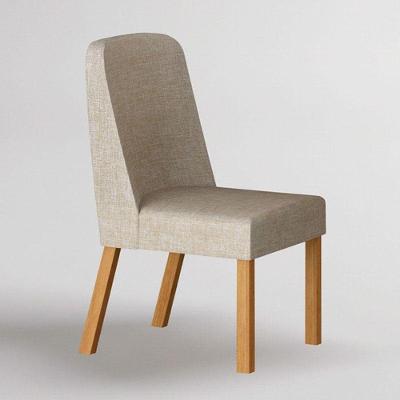 Cadeira Para Mesa De Jantar Isis Linho Palha Cinamomo Kit 2 Peças - Leifer
