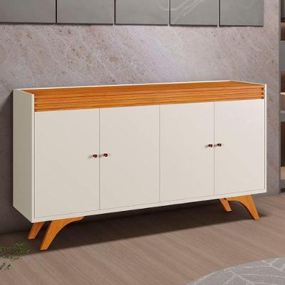 Buffet Madrid 4 Portas 1 Prateleira MDP Off White Mavaular Móveis