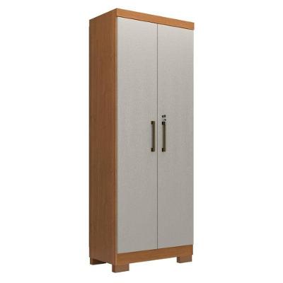 Armário Multiuso Max Plus 2 Portas 4 Prateleiras 60,9cm Cinamomo Areia Fosco Zanzini Móveis