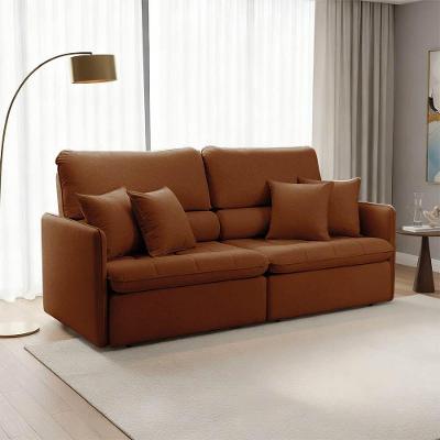 Sofá Adams 4 Lugares Retrátil e Reclinável 214CM Terracota D'Rossi