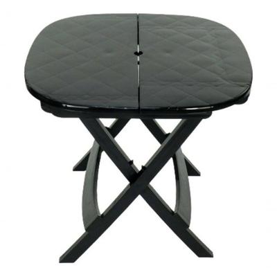 Mesa Dobrável Quadrada em Plástico com Furo para Ombrelone Branco Higipack