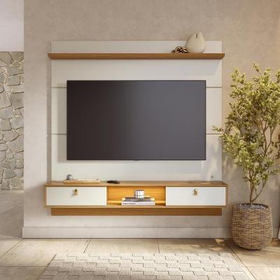 Painel para TV Bali 60" 160CM MDP com LED Off White Fosco Colibri Móveis