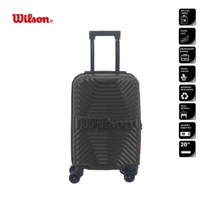 Mala Bordo Wilson Viagem Abs 4 Rodas 360 Preto