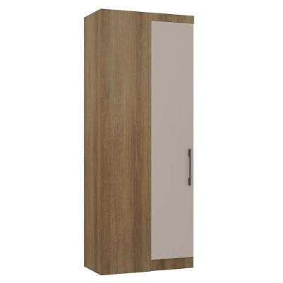 Guarda Roupa Canto Reto 90cm Com 1 Porta Delphi Avelã/cinnamon L01 - Mpozenato
