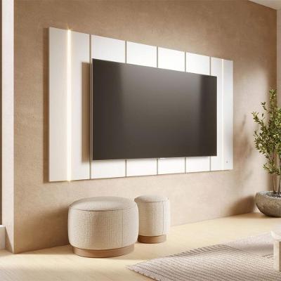 Painel TV Maggiore 75" 240CM MDF-MDP LED Off White Matte Colibri Móveis