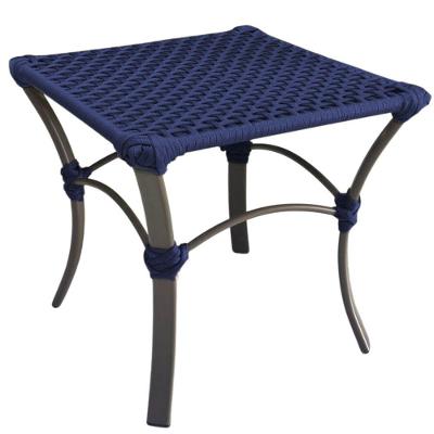 Mesa Garden em Corda Náutica Estrutura em Alumínio Azul Trama Original