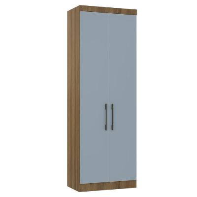 Guarda Roupa Modulado 79cm Com 2 Portas Delphi Avelã/grey L01 - Mpozenato