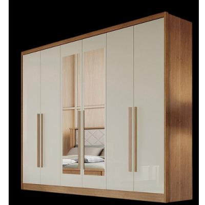 Guarda Roupa Casal Montebello 6 Portas 6 Gavetas com Espelho Cumaru-fendi Móveis Novo Horizonte