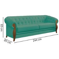 Sofa 3 Lugares 244 Cm Murano Sl 946 Moll Sl 946 - 5