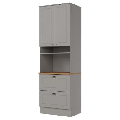 Torre Quente C350 2 Portas 1 Prateleira MDF 71,5cm Cinza