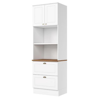 Torre Quente Dupla C351 2 Portas 2 Gavetas MDF 71.5CM Branco