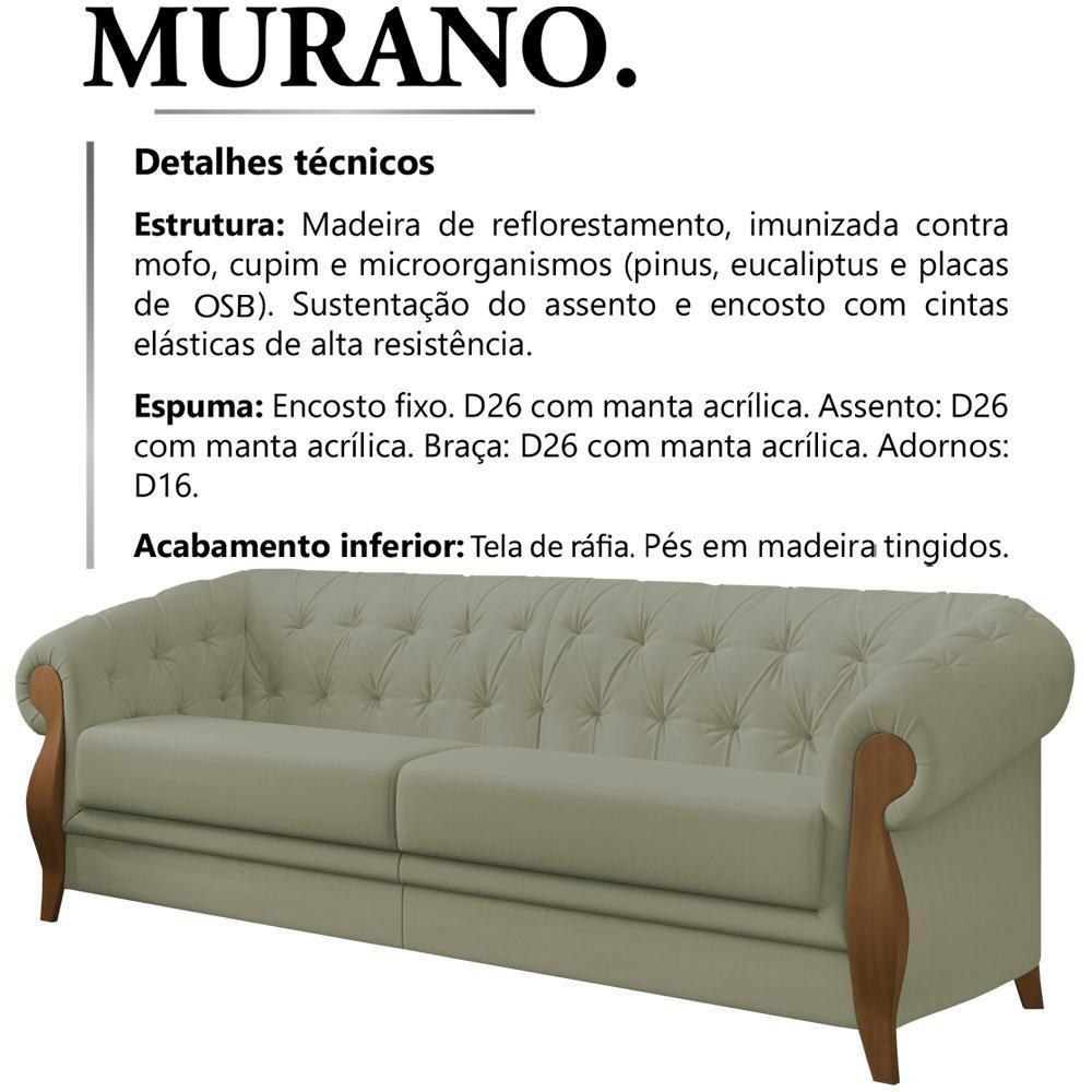 Sofa 3 Lugares 244 Cm Murano Sl 940 Moll Sl 940 - 6