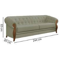 Sofa 3 Lugares 244 Cm Murano Sl 940 Moll Sl 940 - 5