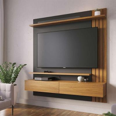 Home Painel Suspenso Railay G73 para Tv 65 Polegadas 150cm Noce-preto Gran Belo