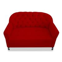 Namoradeira Julia A02 Suede - Doce Sonho Móveis Cor Vermelho - 2