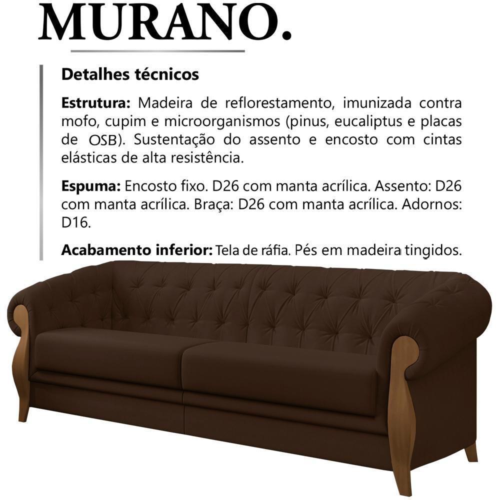 Sofa 2 Lugares 188 Cm Murano Sl 942 Moll Sl 942 - 6