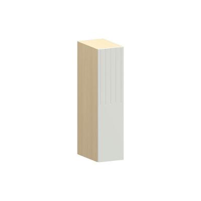 Armário Aéreo Aura 20cm 1 Porta em MDF Giratória Cinza Luciane Móveis