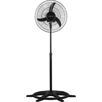 Ventilador de Coluna 50cm Preto com Grade de Aço Premium Ventisol Bivolt