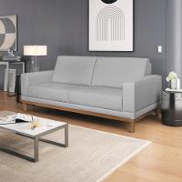 Sofa 2 Lugares 160 Cm Crons Linho Cinza Vazzano Cinza - 3