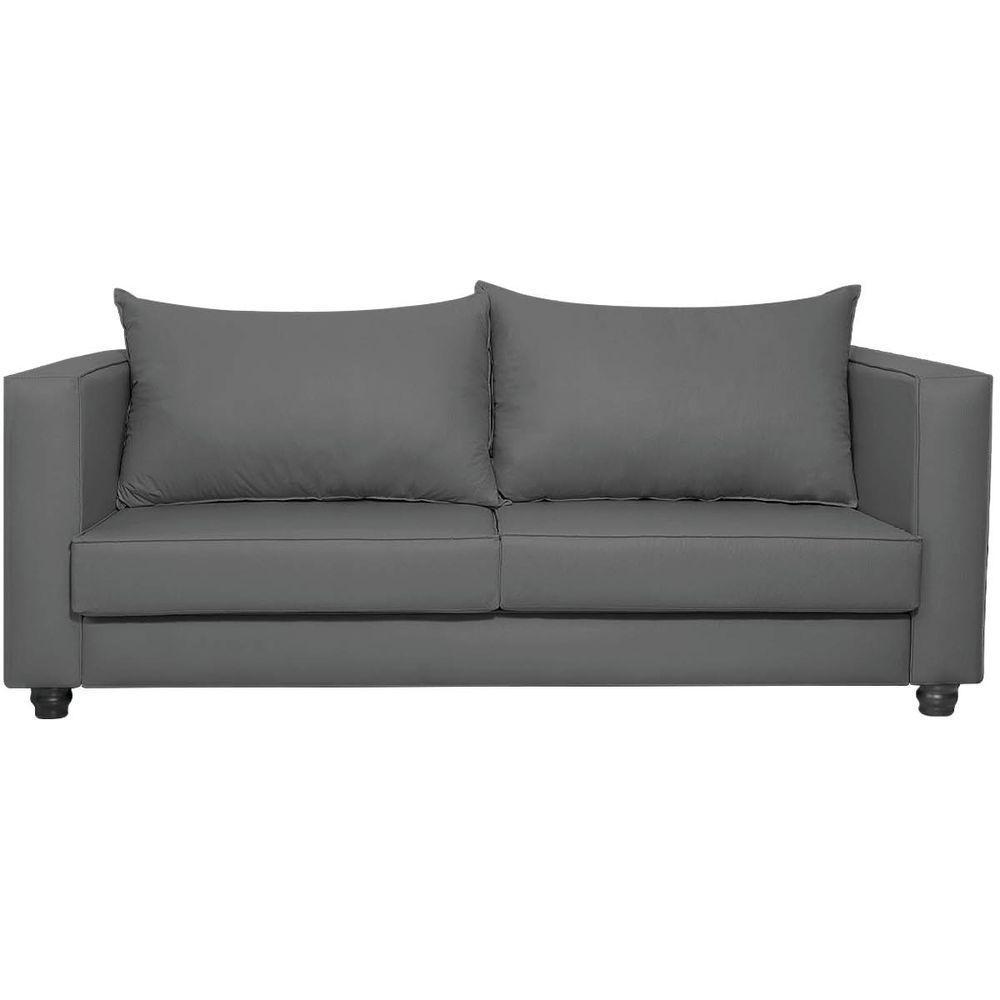 Sofá 2 Lugares Lisboa Linho - Doce Sonho Móveis Cinza - 6