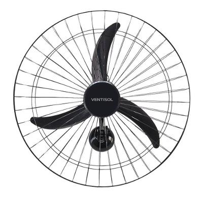 Ventilador de Parede Ventisol 60cm New Premium Preto 3 Velocidades 220V