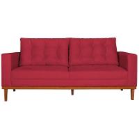 Sofá 2 Lugares Dubai Suede - Doce Sonho Móveis Vermelho - 6