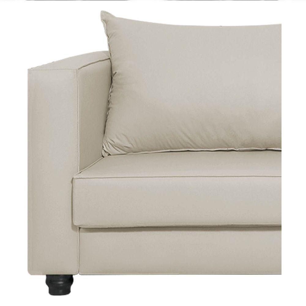 Sofá 2 Lugares Lisboa Linho - Amarena Móveis Cor Bege - 2