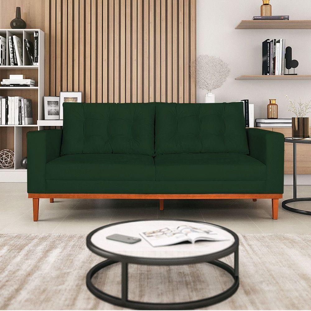 Sofá 2 Lugares Dubai Suede - Doce Sonho Móveis Verde - 7