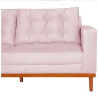 Sofá 2 Lugares Dubai Suede - Doce Sonho Móveis Rosa Bebê - 2