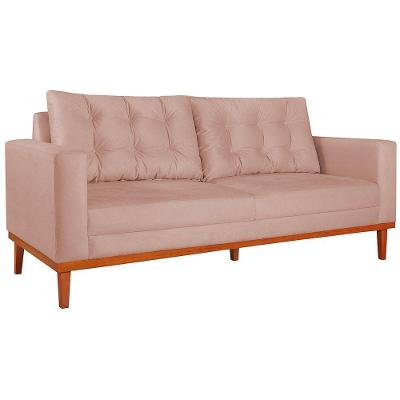 Sofá 2 Lugares Dubai Suede - Doce Sonho Móveis Rosê