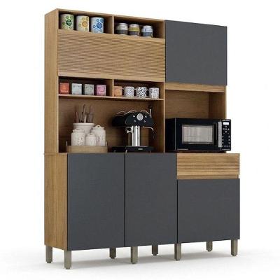 Armário de Cozinha Canastra 5 Portas 1 Gaveta MDF-MDP 143,8CM Valdemóveis