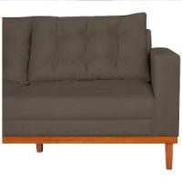 Sofá 2 Lugares Dubai Suede - Doce Sonho Móveis Marrom - 2