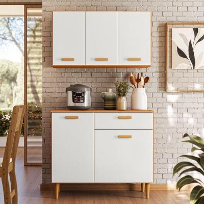 Kit Cozinha Ester 5 Portas 1 Gaveta MDF-MDP Amadeirado Pallazio