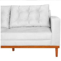 Sofá 2 Lugares Dubai Suede - Doce Sonho Móveis Branco - 2