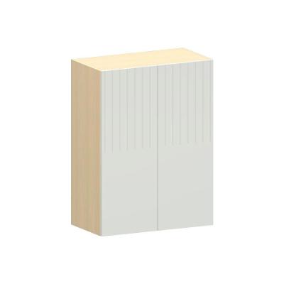 Armário Aéreo Aura 60cm 2 Portas MDF Cinza Cristal para Cozinha Luciane Móveis