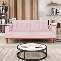 Sofá 2 Lugares Dubai Suede - Amarena Móveis Cor Rosa Bebê - 7