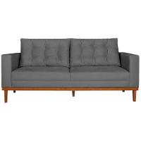 Sofá 2 Lugares Dubai Suede - Amarena Móveis Cor Cinza - 6