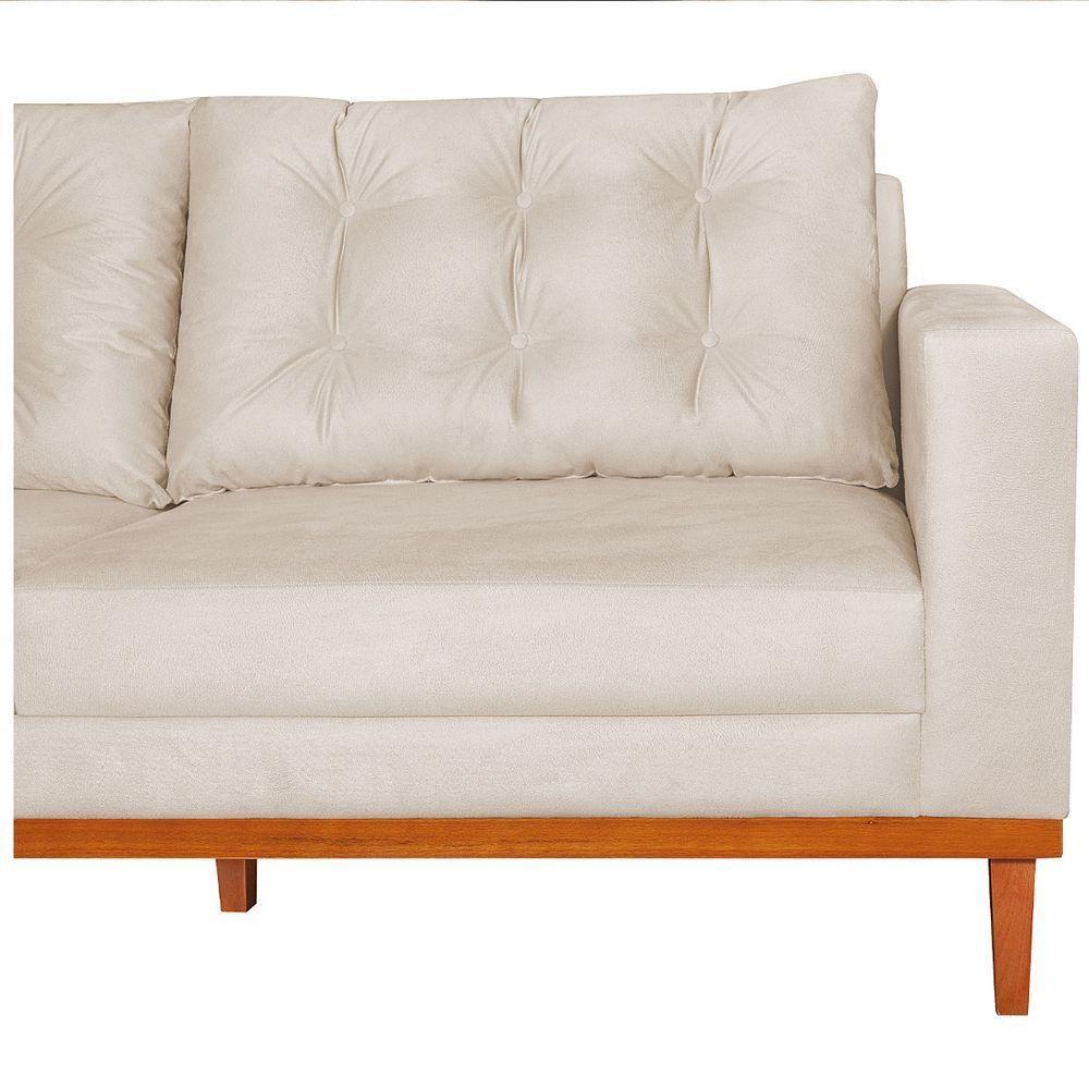 Sofá 2 Lugares Dubai Linho - Amarena Móveis Cor Bege - 2