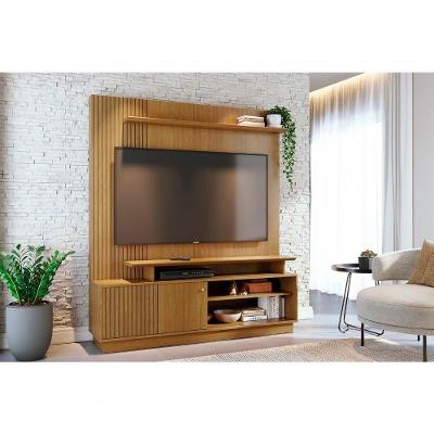 Rack Ares para TV Até 75" 160CM MDF-MDP Marrom Madetec Móveis