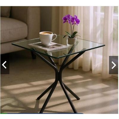 Base de Mesa Paris Quadrada Redonda Aço Carbono Preto Convenienza