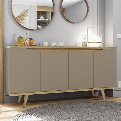 Buffet Aparador Lady 4 Portas MDF-MDP 160cm Fendi-Hannover Mpozenato