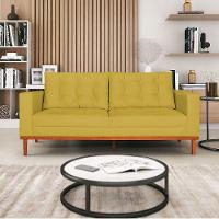 Sofá 2 Lugares Dubai Suede - Amarena Móveis Cor Amarelo - 7